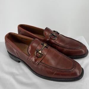 Allen Edmonds shoes 10  brown horsebit randolph wedding dress office career